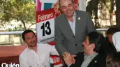 Pablo y Manuel Gutiérrez con Eucario González
