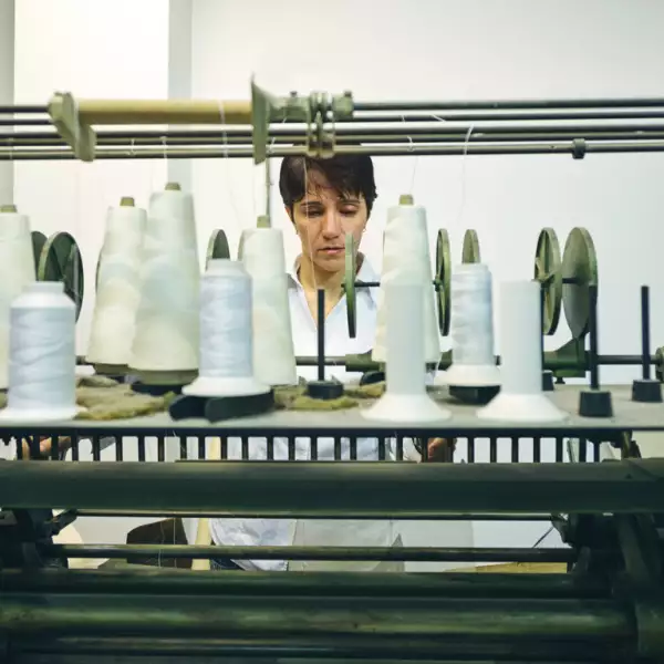 Old relic of a stitching machine in a publishing company