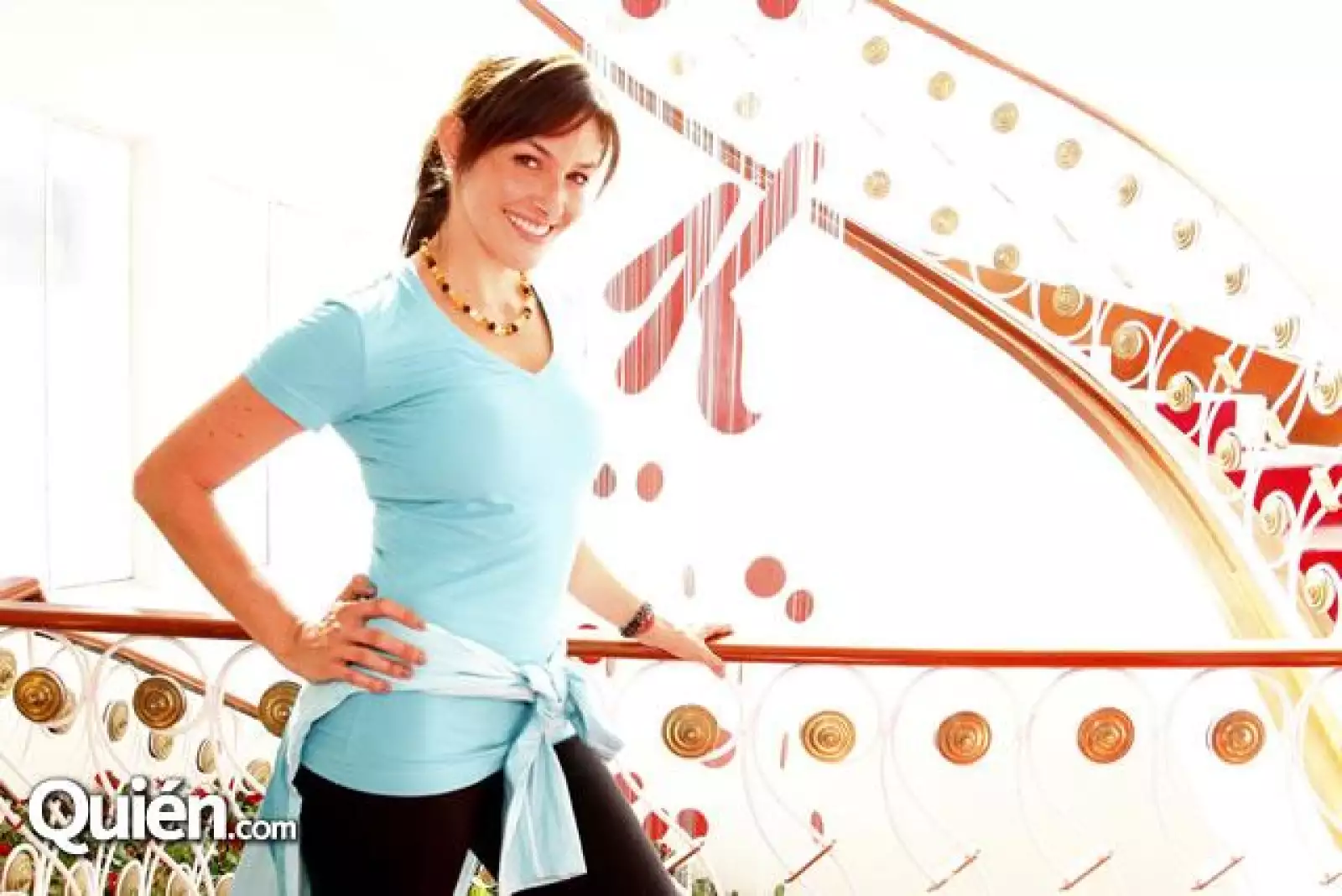 Alejandra Ornelas lista para ejercitarse