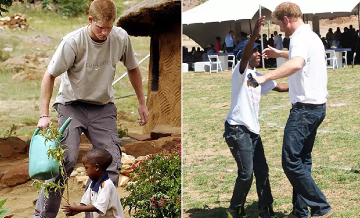 El royal se mostró feliz de reencontrarse con su amigo, a quien hacía conocido en el 2004 en Lesoto, África.