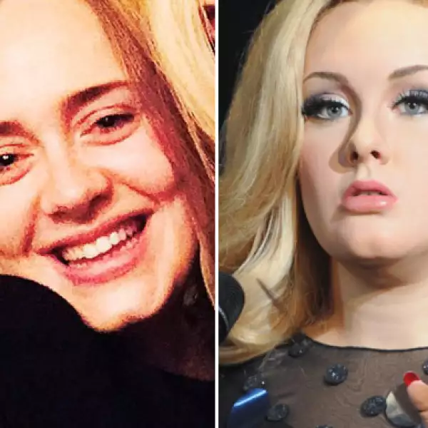 La amiga de Lady Gaga, Adele, es bastante favorecida con los efectos del make up.