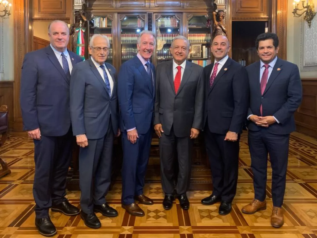 AMLO con legisladores de EU