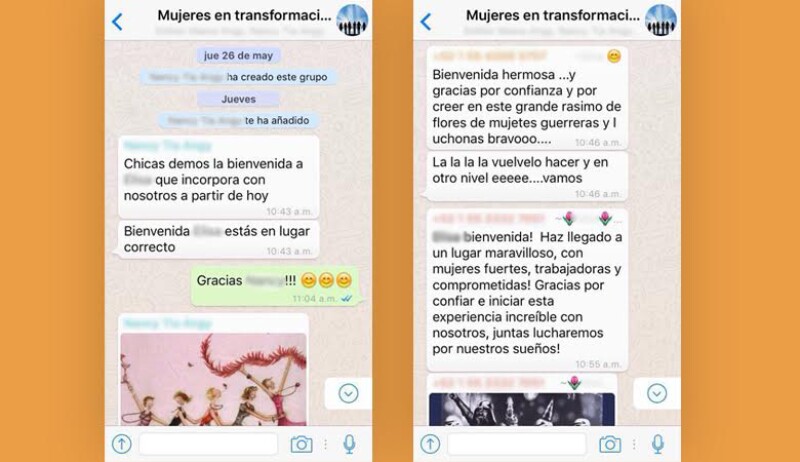 Uno de los principios de este esquema es tratar con respeto, amor y cariño a las mujeres que entran. Pero esto se acaba si ellas deciden no participar.