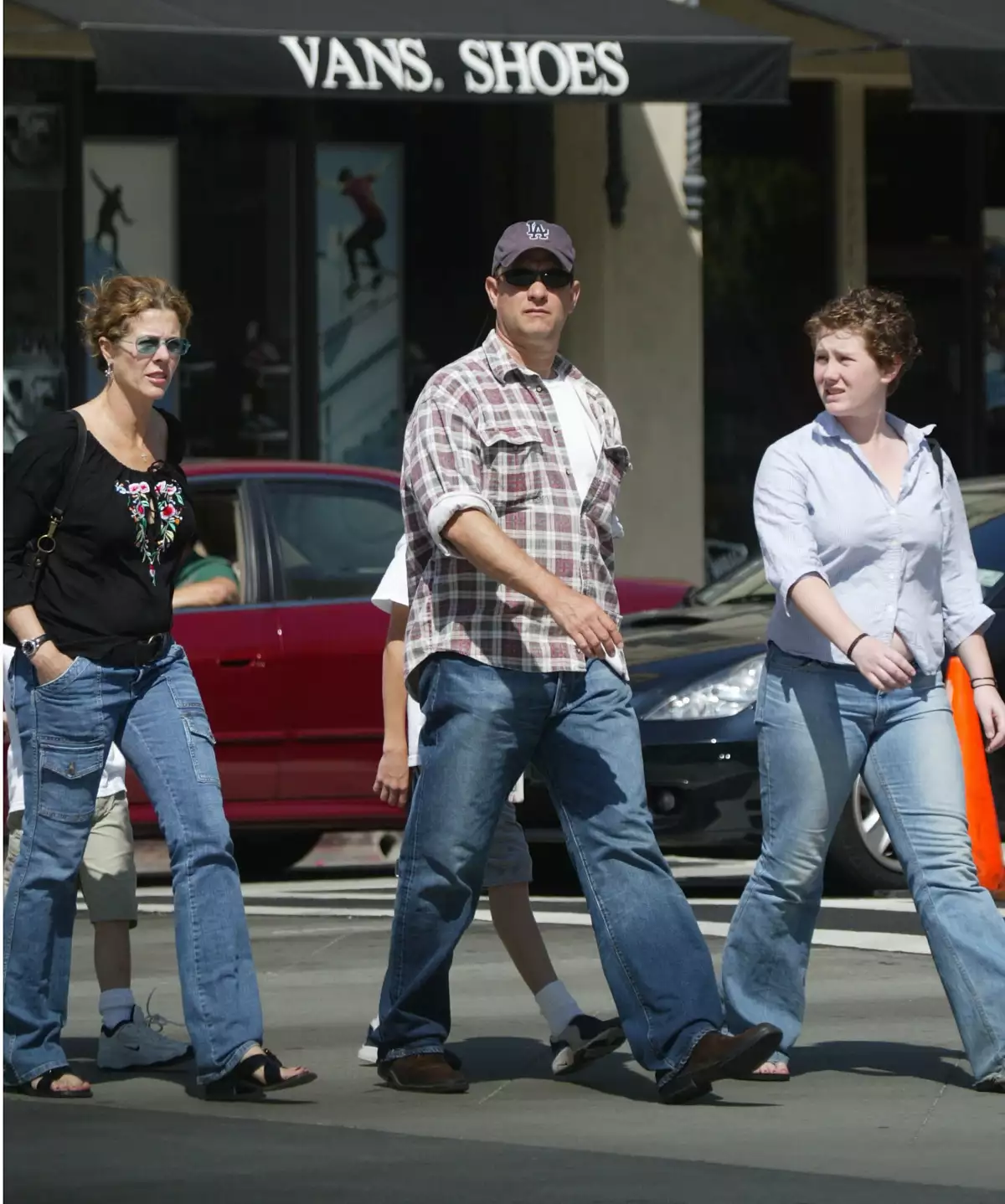 Tom Hanks And Family In Los Angeles