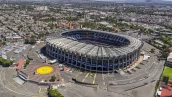Aerial view of aztec stadium in Mexico City