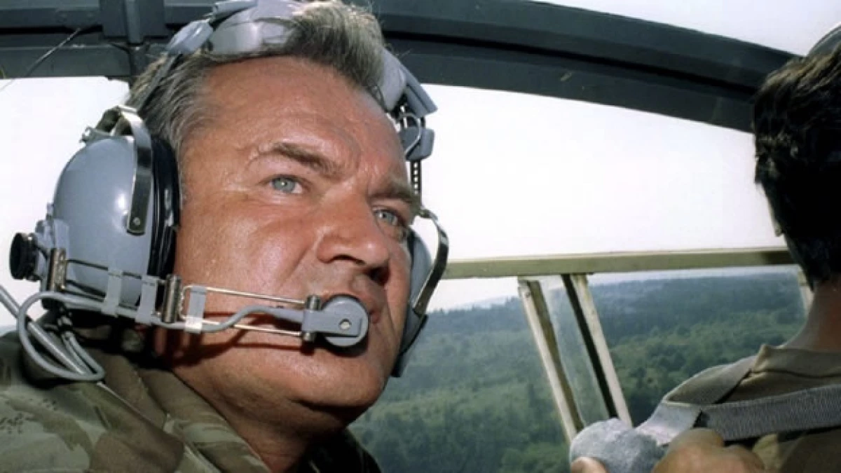 Ratko Mladic en un vuelo