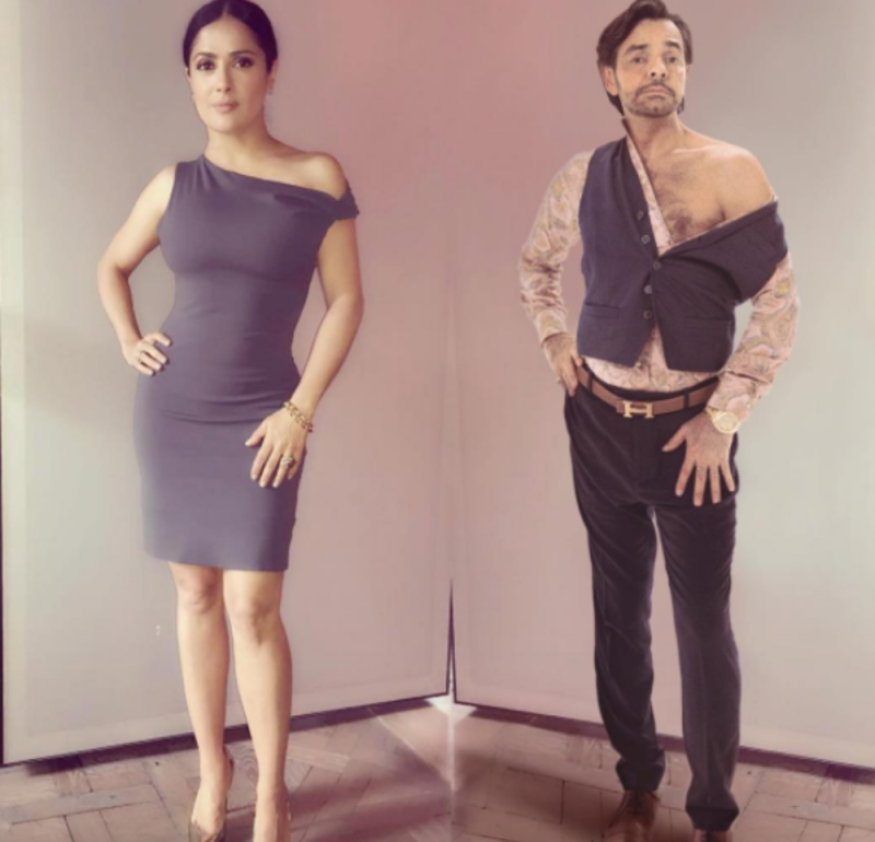 Salma Hayek y Eugenio Derbez