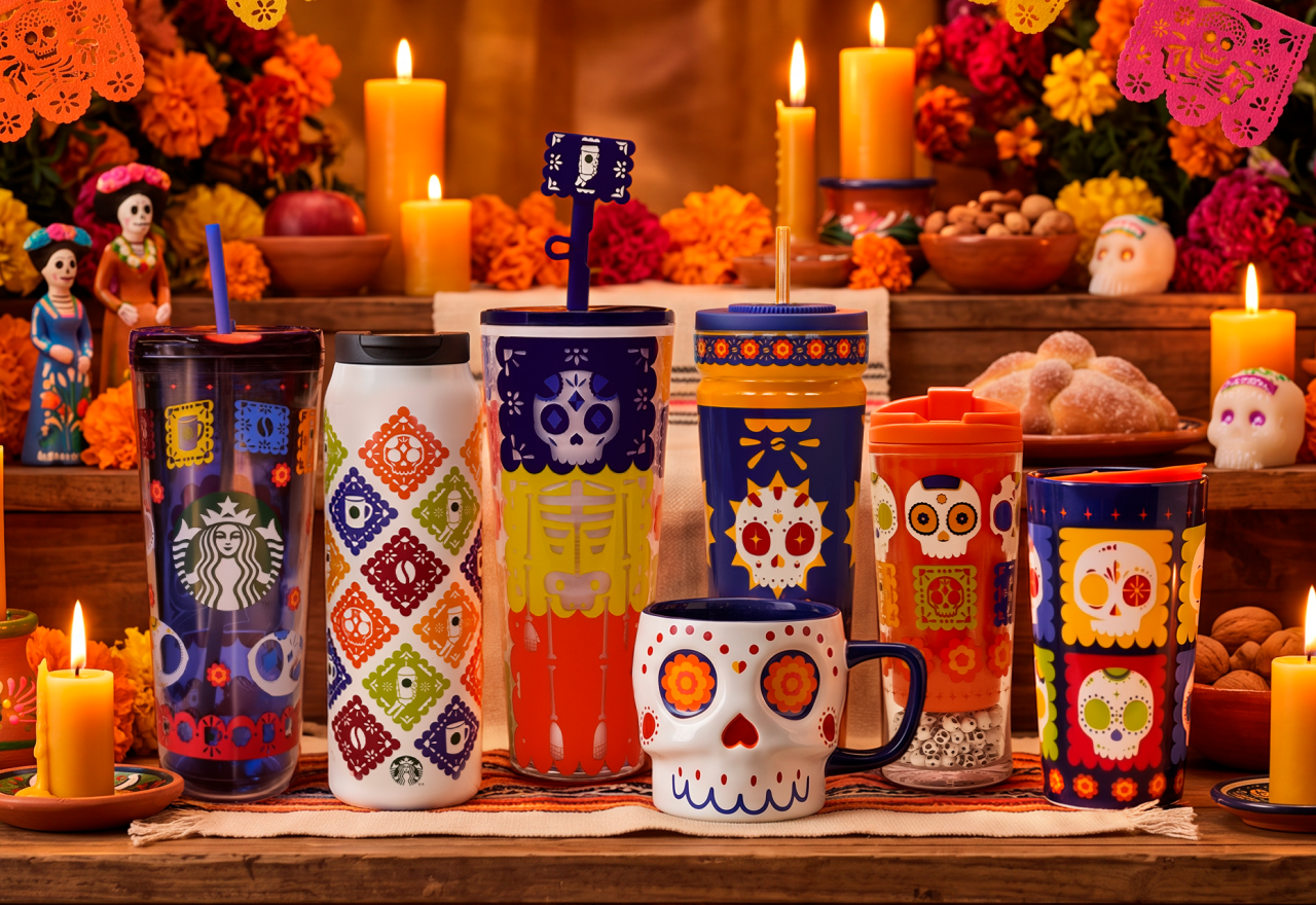 Starbucks suma 57,200 coleccionables de Día de Muertos a la disputa por clientes con Tim Hortons