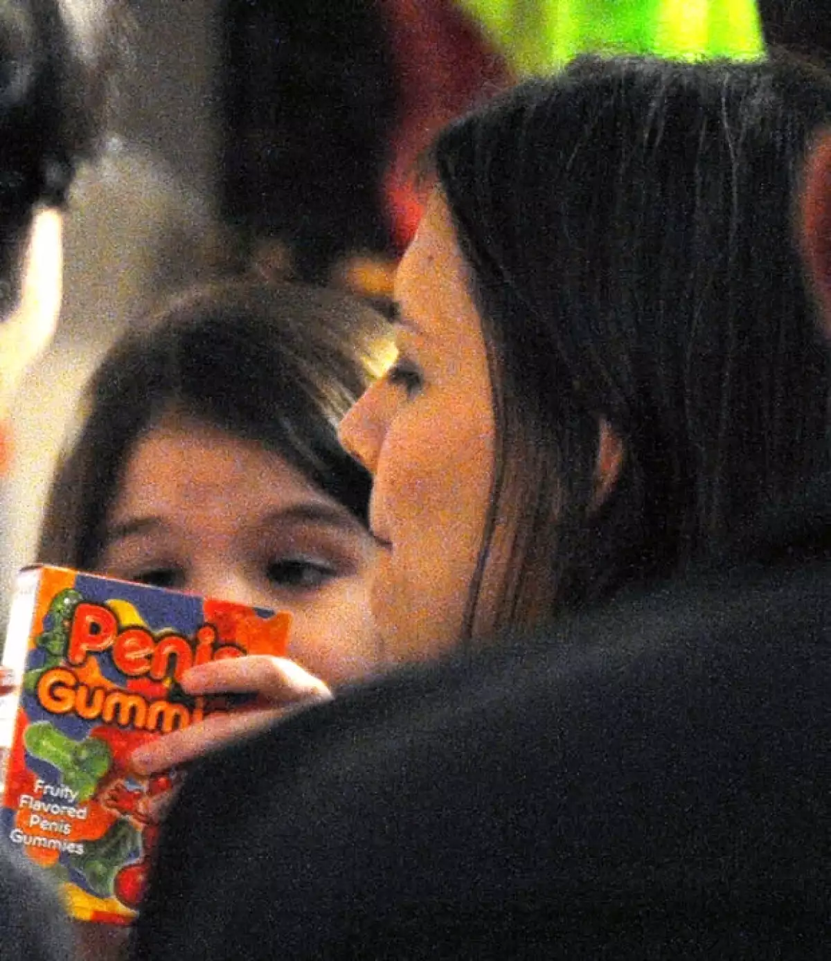 Aquí con las gomitas indebidas.