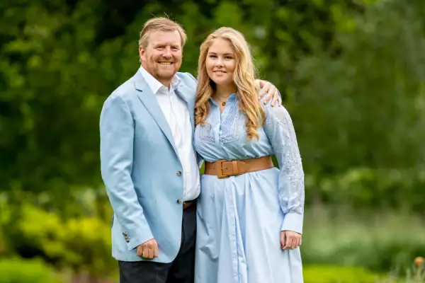 Rey Guillermo Alejandro y la princesa Amalia 