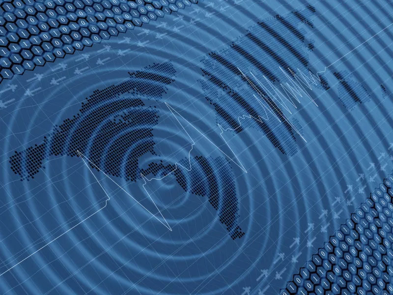 Earthquake wave seismic activity