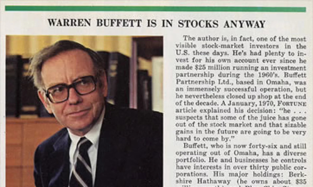 Buffett señala que las acciones lo pasan mal en un ambiente inflacionario. (Foto: Cortesía Fortune)