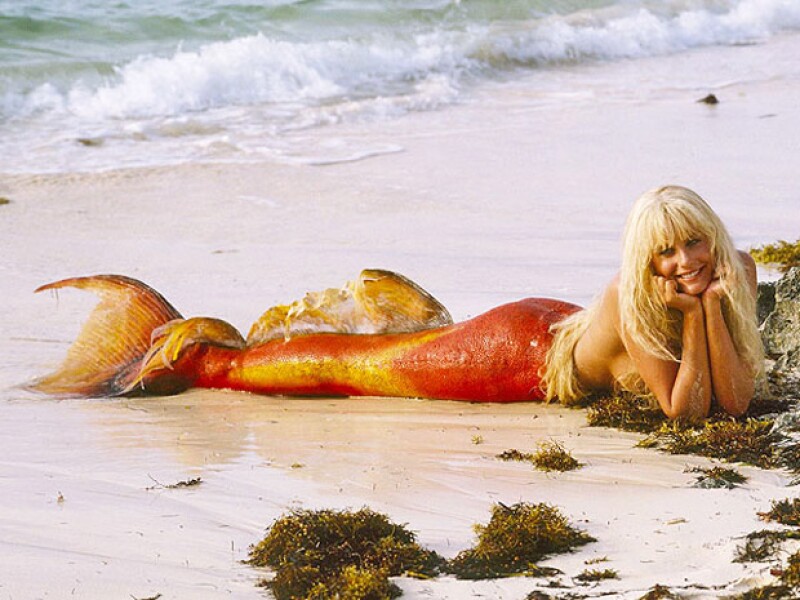 Daryl Hannah como Madison, la guapa sirena de Splash, en 1984.
