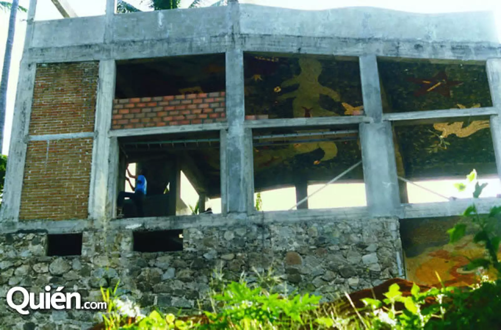 Este es el bungalow que Olmedo adapato como estudio Diego Rivera.