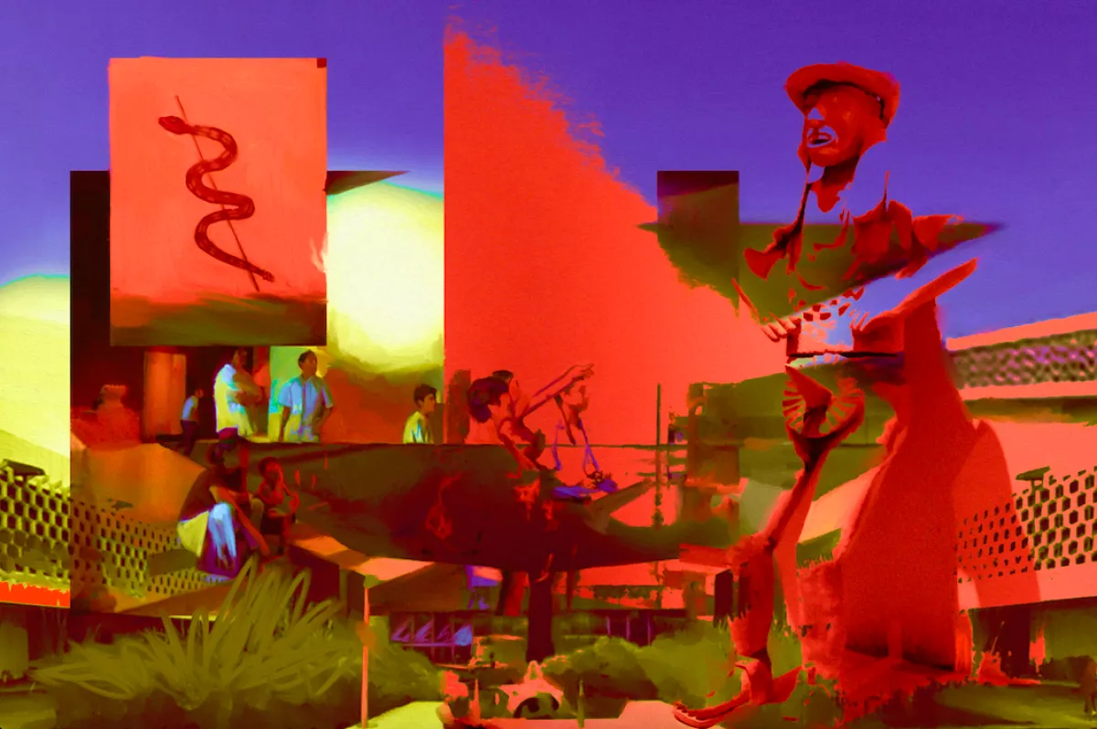 ilustracion de citlali haro por los 60 años del museo nacional de antropologia