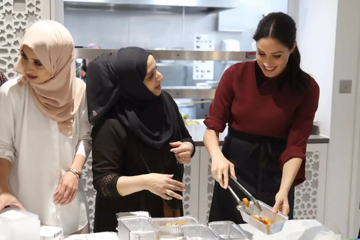 The Duchess Of Sussex Visits The Hubb Community Kitchen