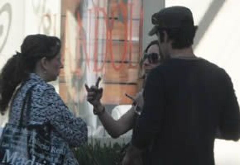 La pareja pasa por un buen momento, y se nota en su buen humor.