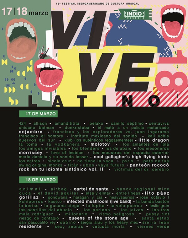 Vive Latino 2018 cartel