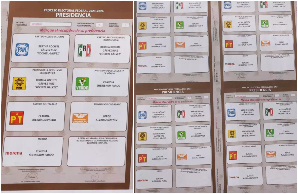 ¿Cómo son las boletas para votar? Así debes marcarlas