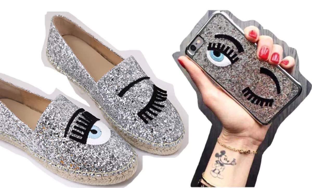 El logo de la marca es un ojo, se le ve presente en todos los artículos.