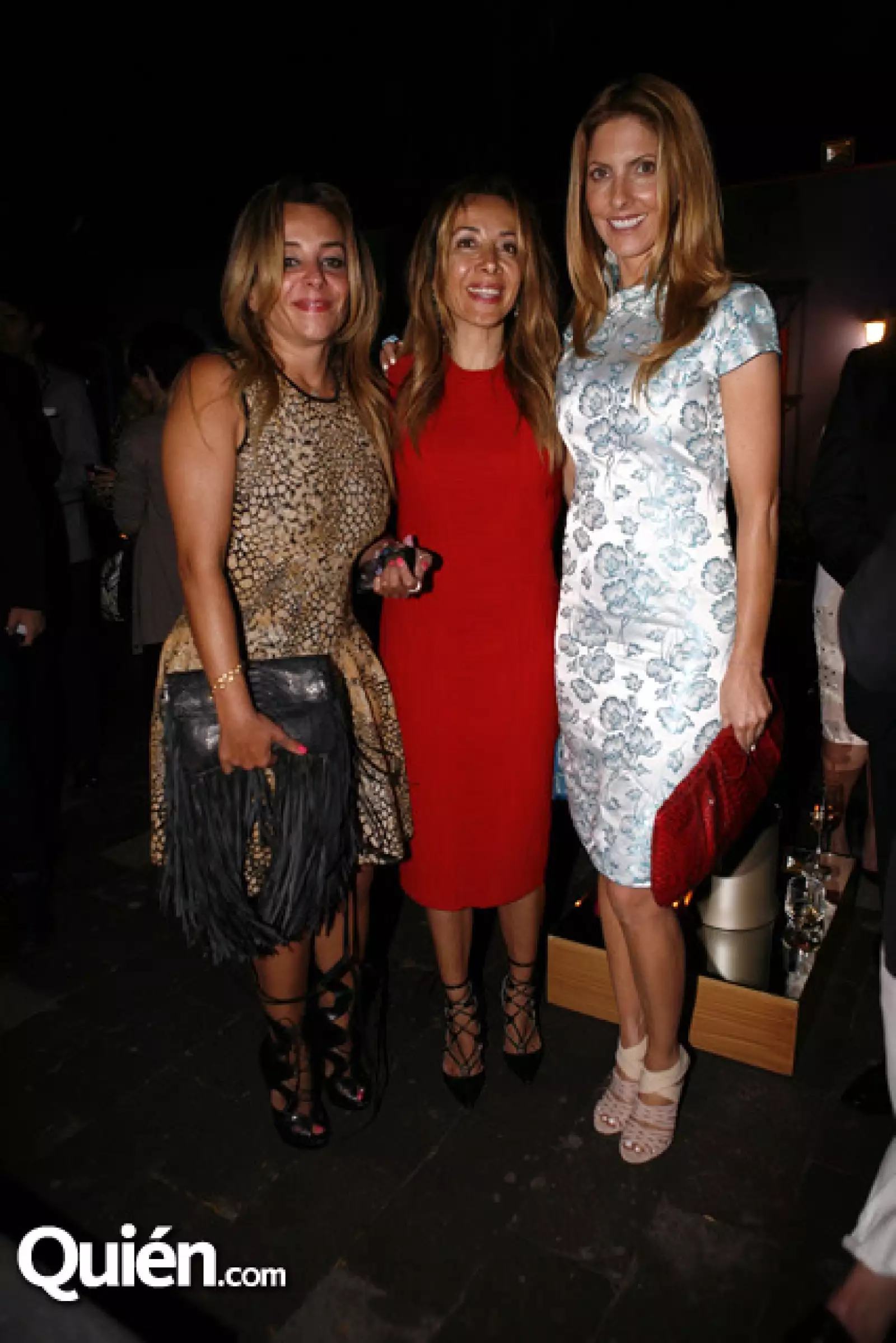 Luisa y Gaby Serna con Marcela Cuevas