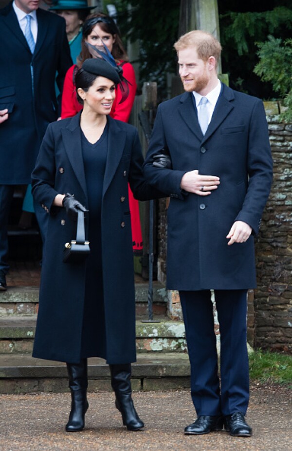 The Royal Family Attend Church On Christmas Day