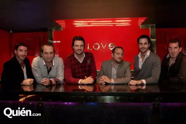 Antonio de la Vega,Rubén Ciano,Alberto Ruiz,Jack Chernitsky,Bernardo Ruiz y Simón Atri son los responsables de hacer del Love una excelente opción para pasar una noche de antro.