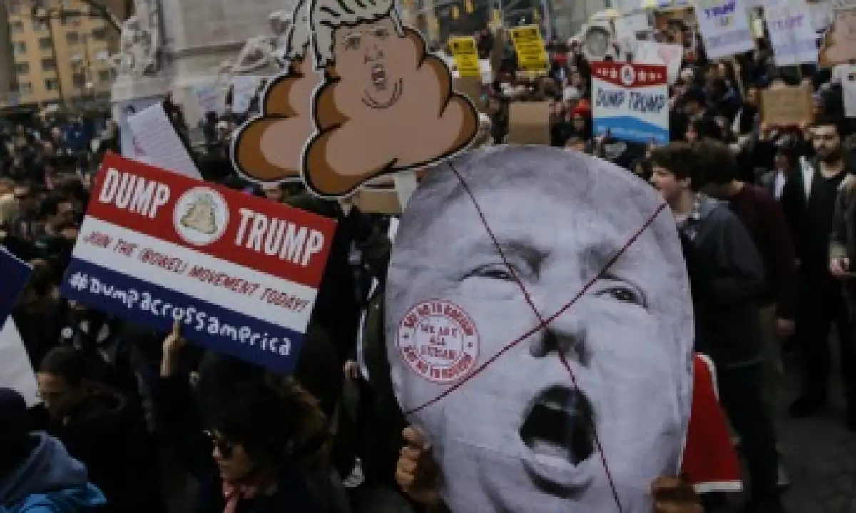 A la par del avande del republicano para la nominación, las protestas en su contra avanzan (Foto: AFP)