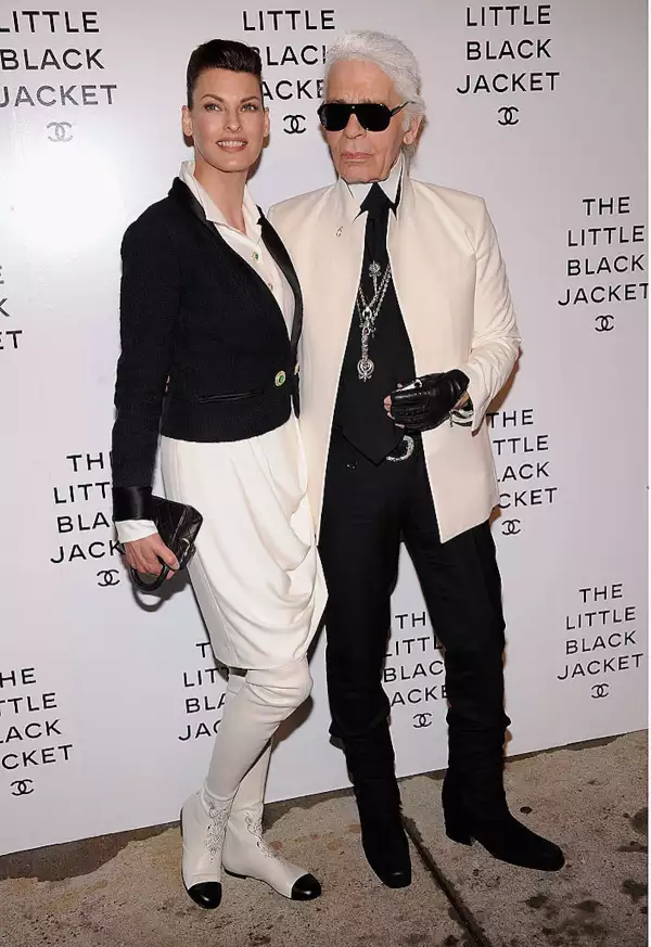 LindaEvaneglistaKarlLagerfeld