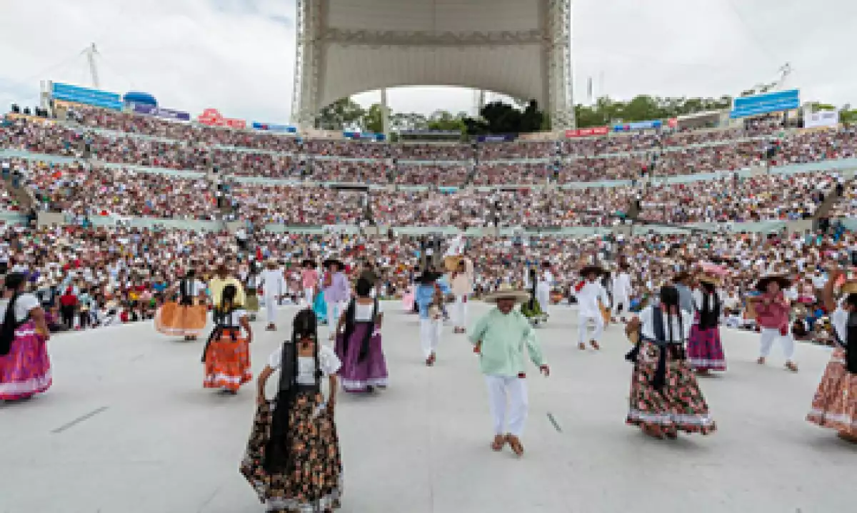 La Guelaguetza forma parte de las Fiestas del Lunes del Cerro. (Foto: Cortesía Gobierno de Oaxaca)