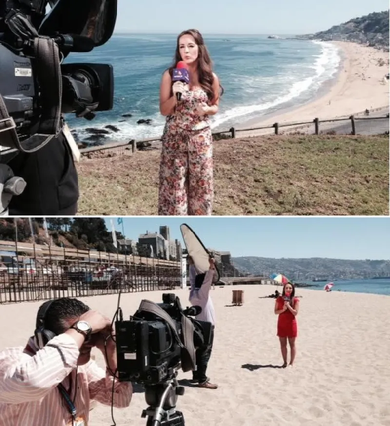 La conductora nos compartió fotos de su reciente visita a Viña del Mar desde donde realizó la transmisión especial para Tv Azteca.