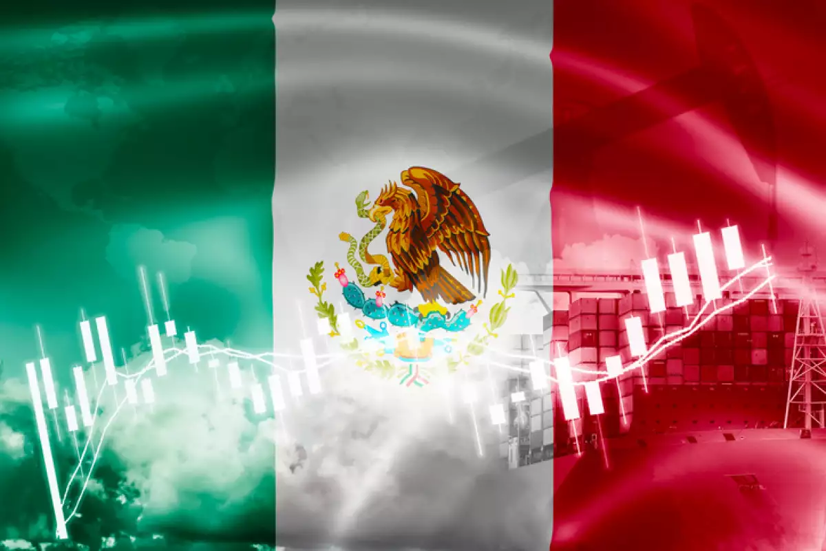 gráfico con bandera de México
