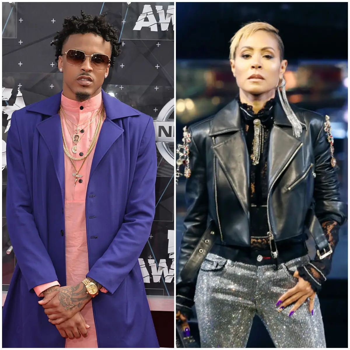 August Alsina y Jada Pinkett.