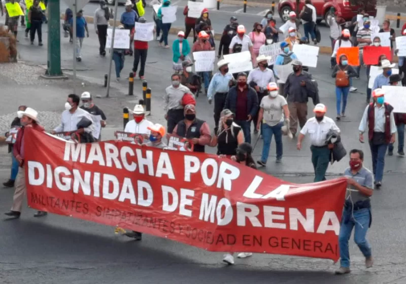 La militancia de Morena ha protestado por la designación de candidatos (Foto: archivo).