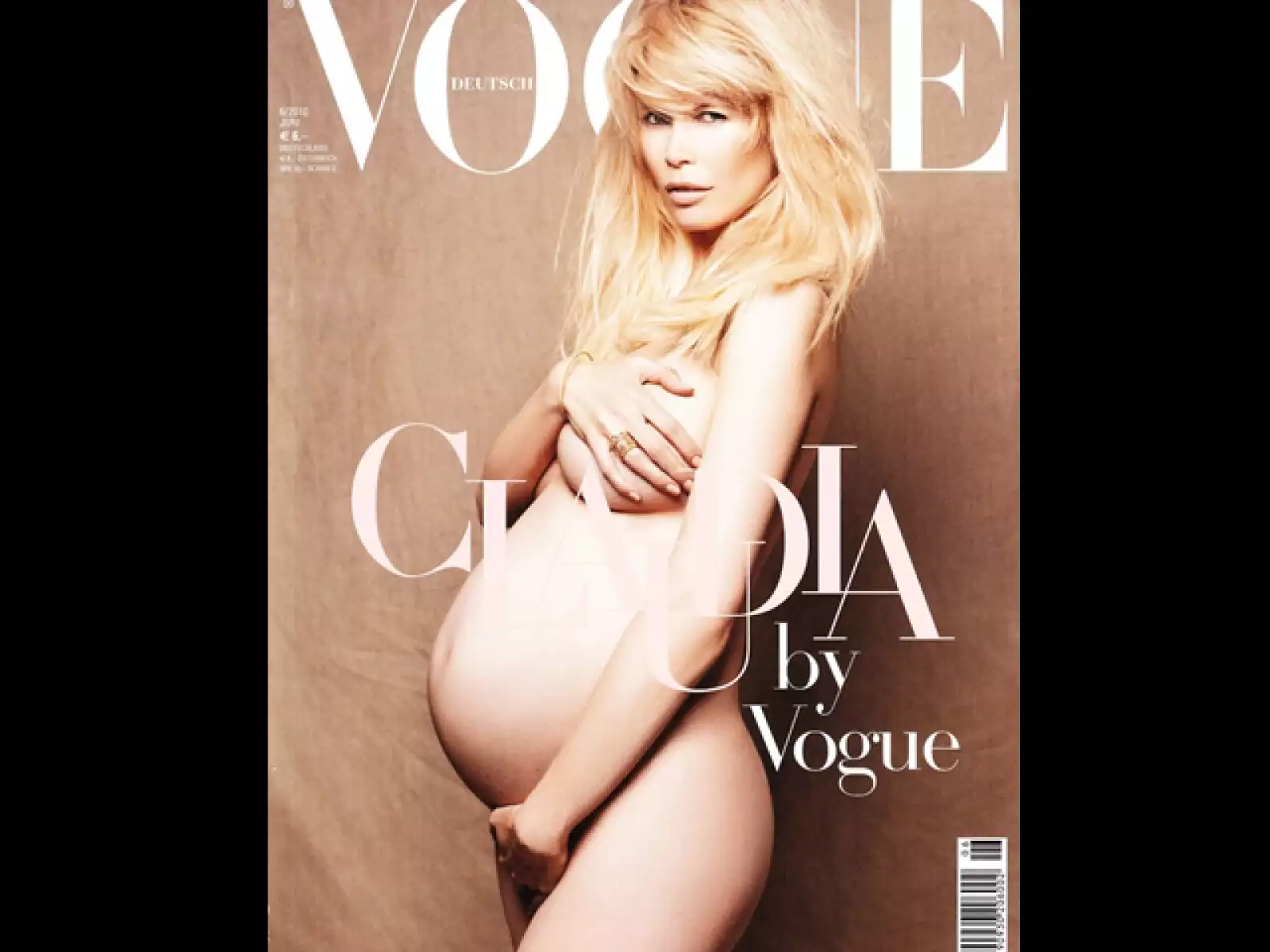 Claudia Schiffer para Vogue Alemania.