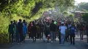 Desde la  Frontera Sur de México sale una caravana migrante de las distintas nacionalidades rumbo a la Ciudad de México. 