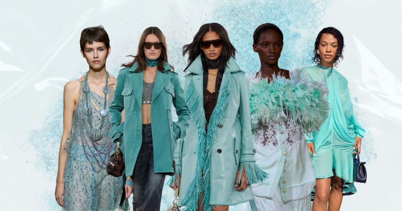 El aquamarine es el color favorito de esta temporada, te decimos cómo llevarlo