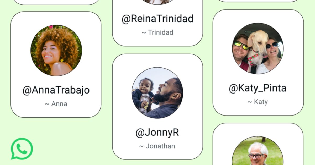 WHATSAPP SE DESPIDE DEL NÚMERO: LLEGAN LOS NOMBRES DE USUARIO