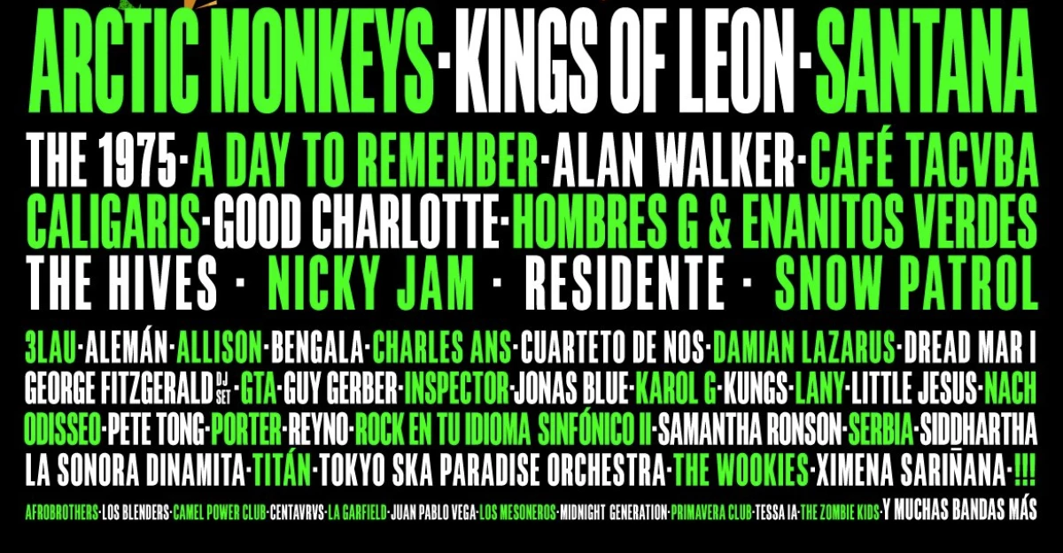 El line up de la séptima edición del festival.