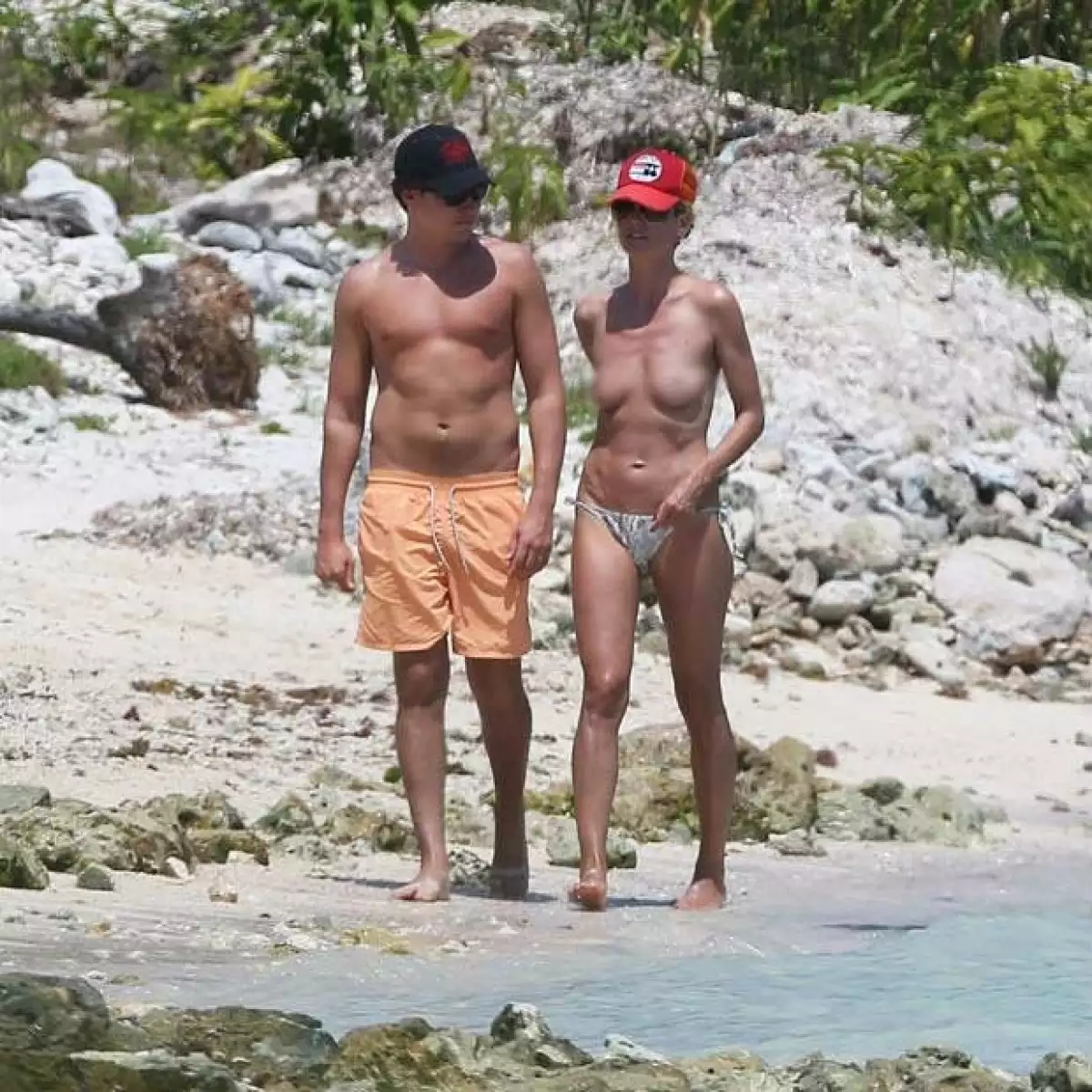 Heidi y su novio Vito en sus vacaciones recientes en Tulum.