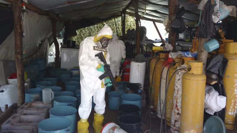 Desmantelamiento Narcolaboratorio