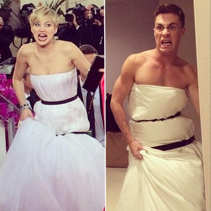 El actor Colton Haynes compartió esta divertida imagen.