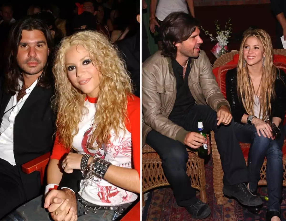 Shakira y Antonio en octubre de 2002.