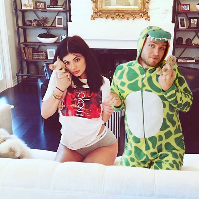 En una selfie con Kylie.