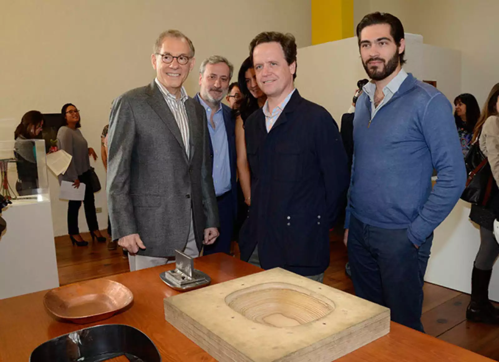 Gary Tinteroco,Director del Museo de Bellas Artes de Houston,Boris Heimas,Christopher Garduño y Agustín Gómez.