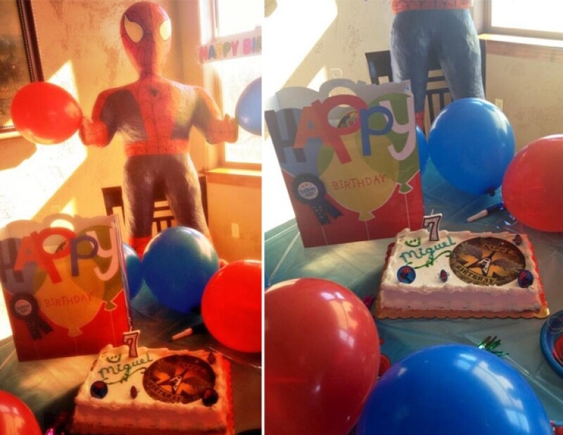 Aracely compartió varias imágenes de la fiesta de su hijo.