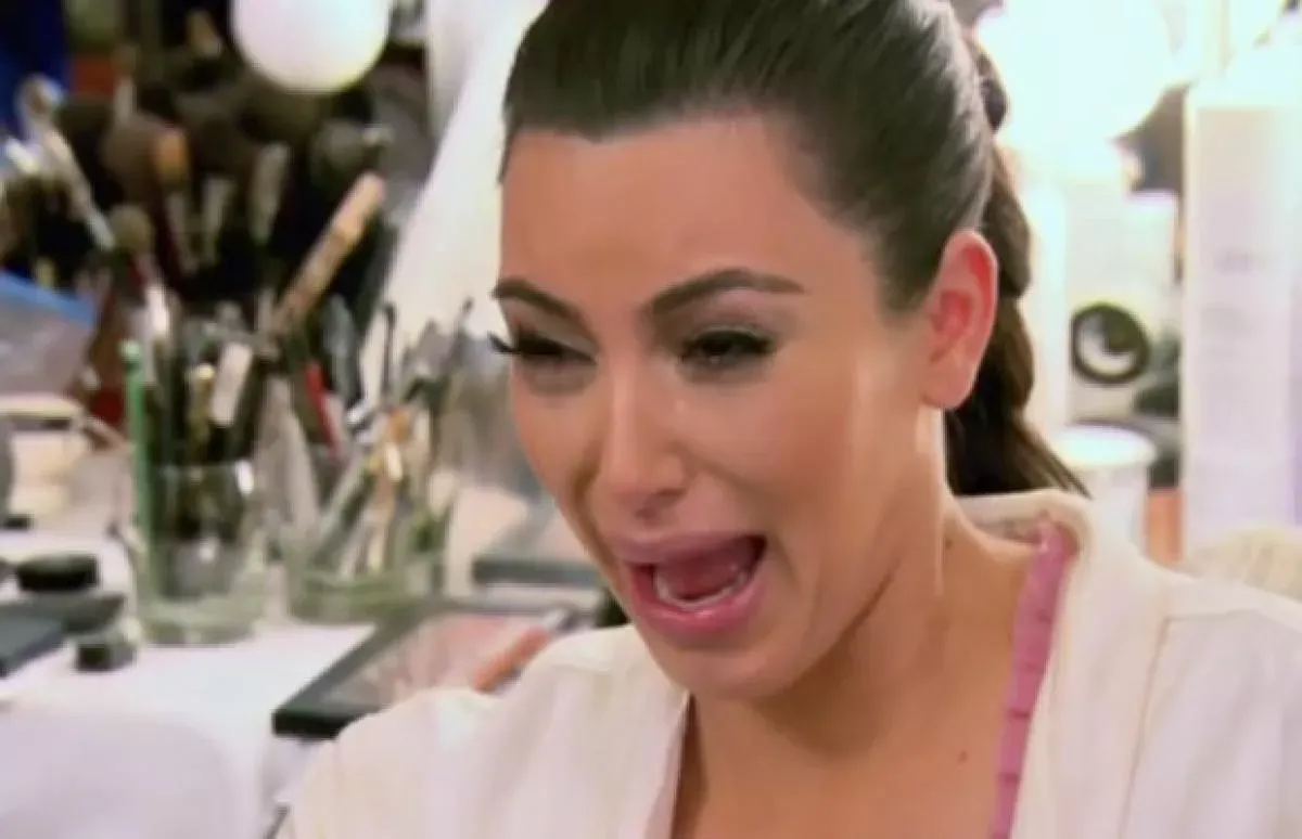 Kim Kardashian llorando en KUWTK