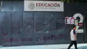 CNTE protesta en la Secretaría de Educación Pública