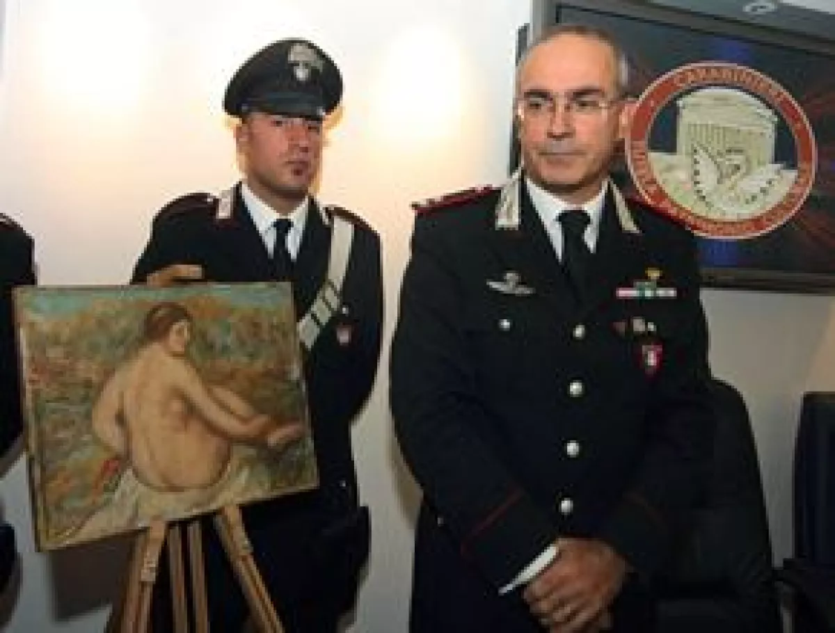 La policía italiana encontró la creación del pintor que se perdió en 1975.