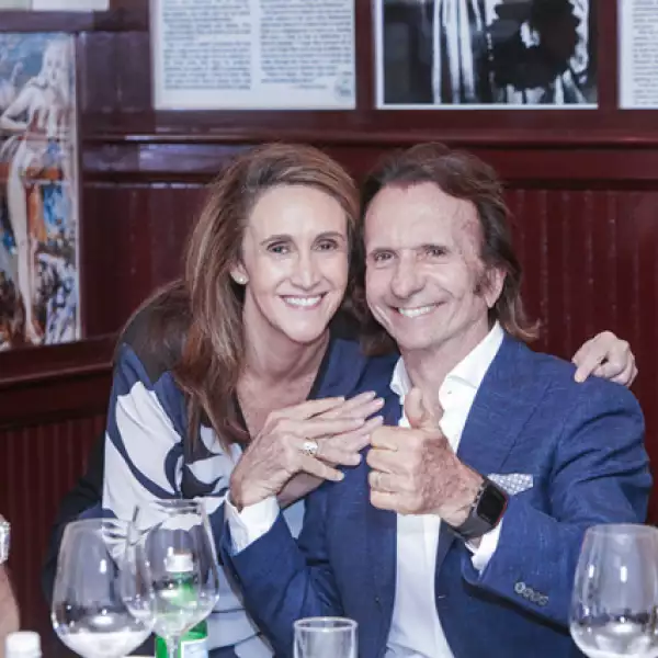 Isabel Azpiri y Emerson Fittipaldi